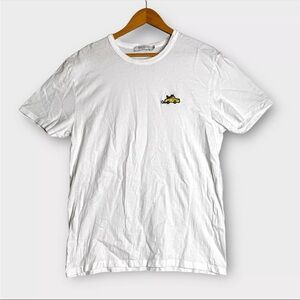 Madison Kitsune By Olympia Le-Tantaxi Patch Classic T Short Mens XL White EUC